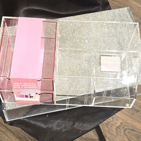 At Home Acrylic Multi-Section Organizer w/2 Drawers - Picture 4 of 10